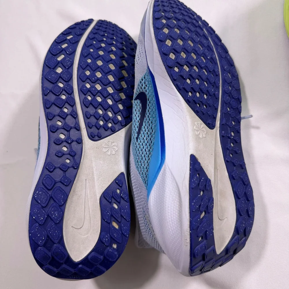 Nike Pegasus 41 GS Running Shoes Pure Platinum Hyper Royal Size 6Y bundle 2 pair